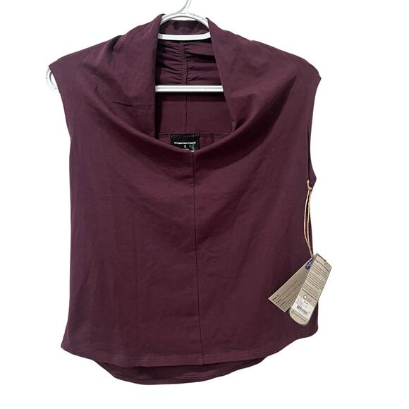 Maggie's Organics NWT Sleeveless Organic Cotton Blouse Purple Small - Picture 1 of 8